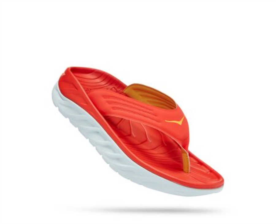 Hoka ORA Recovery Flip Fiesta Amber Yellow
