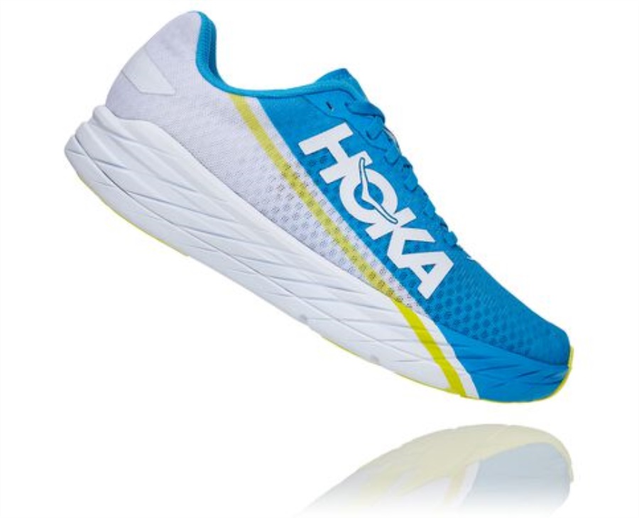 Rocket X Hoka White Diva Blue