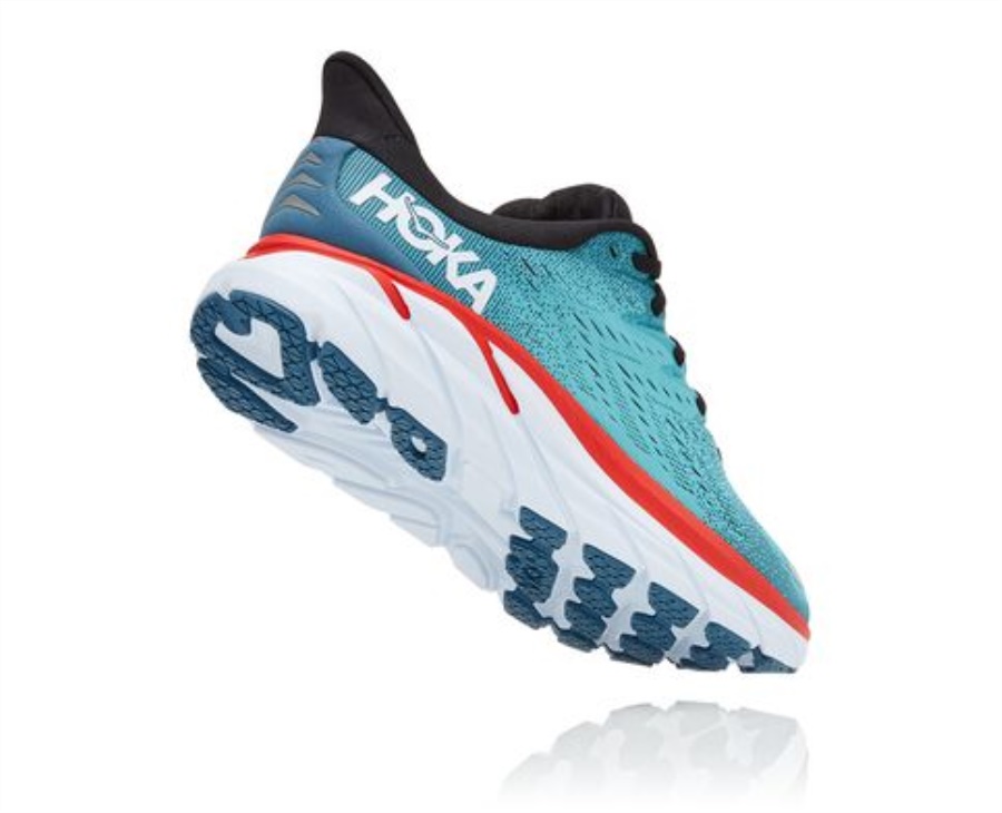 Clifton 8 Hoka Real Teal Aquarelle