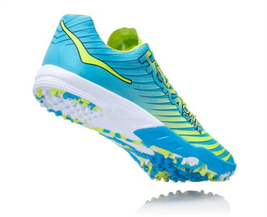 Hoka EVO XC Spikeless Cyan Citrus