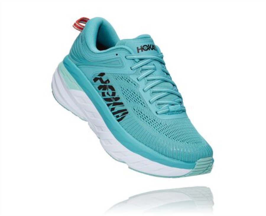 Bondi 7 Hoka Aquarelle Eggshell Blue