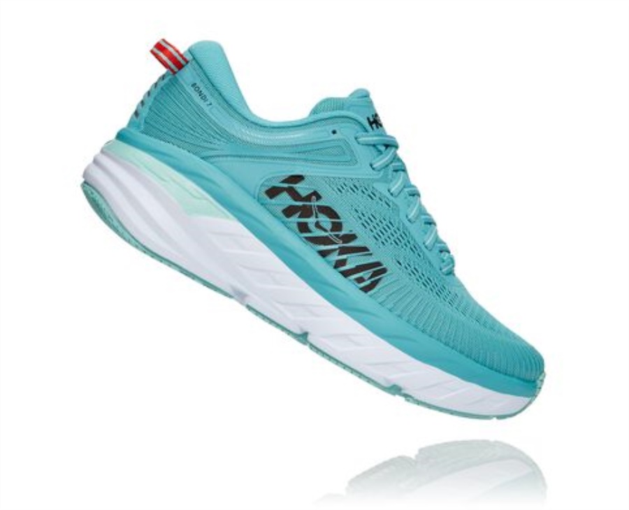 Bondi 7 Hoka Aquarelle Eggshell Blue