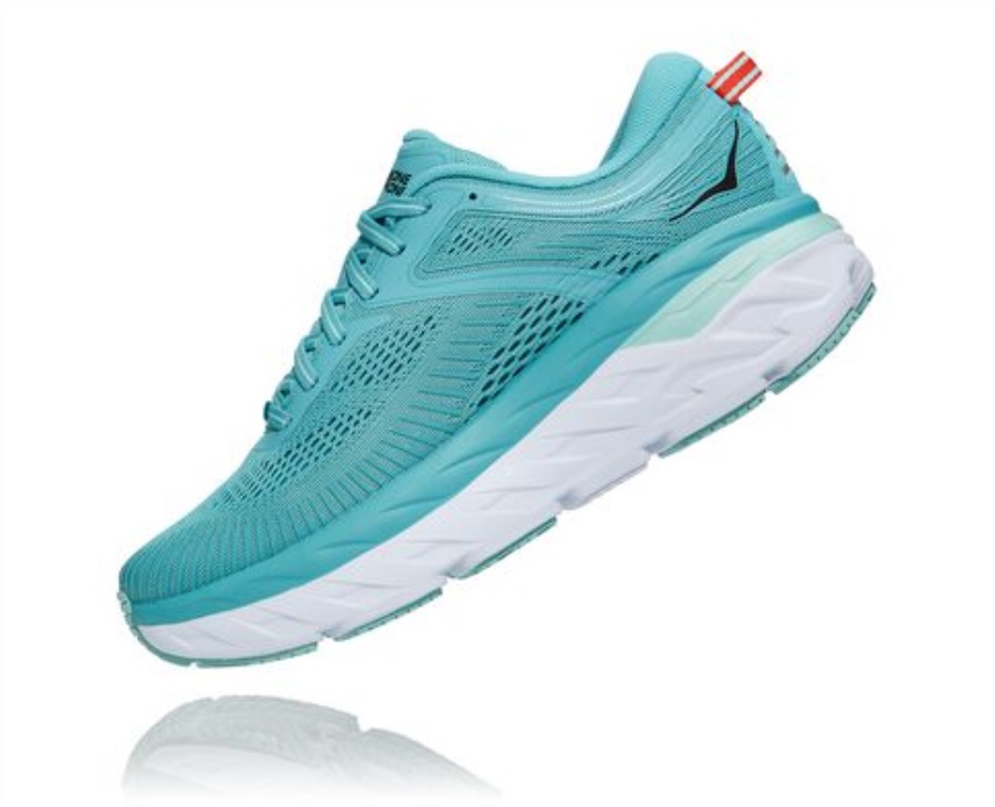 Bondi 7 Hoka Aquarelle Eggshell Blue