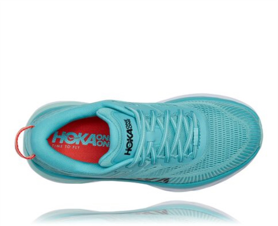 Bondi 7 Hoka Aquarelle Eggshell Blue