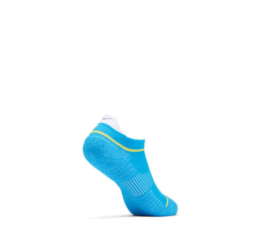 No-Show Run Sock Hoka Diva Blue Citrus