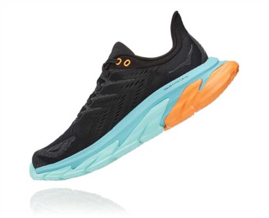 Hoka Clifton Edge Black Aquarelle