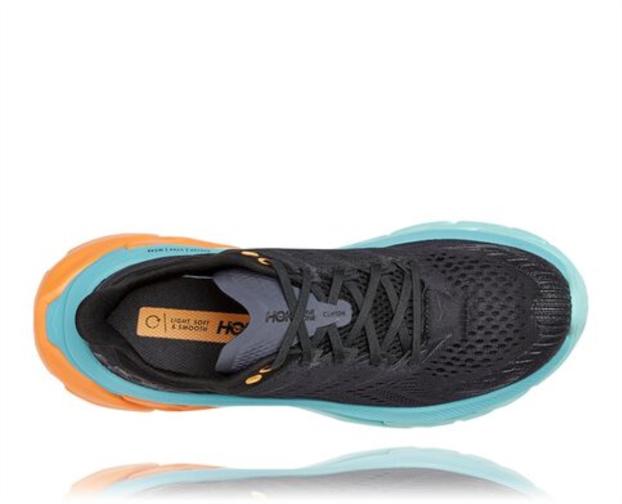 Hoka Clifton Edge Black Aquarelle