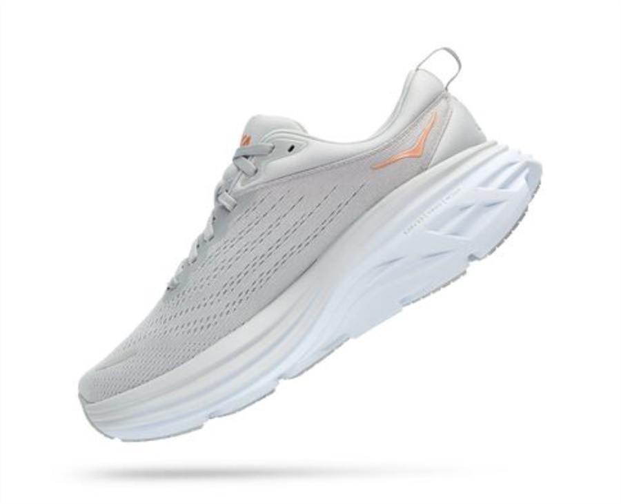 Hoka Bondi 8 Harbor Mist Lunar Rock