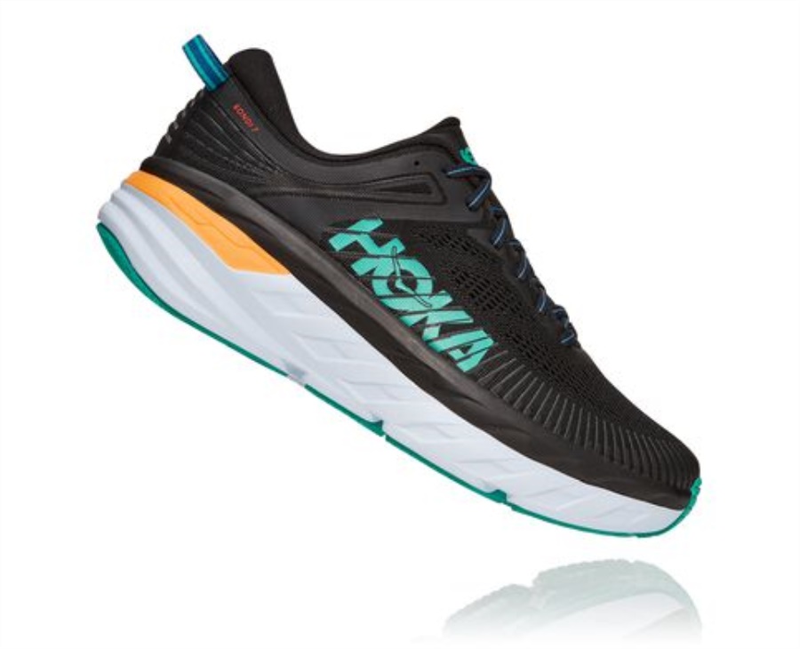 Hoka Bondi 7 Black Atlantis