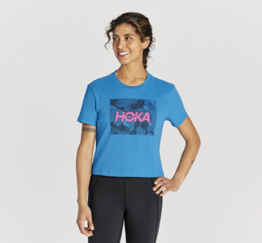 All-Day Tee Hoka Ibiza Blue