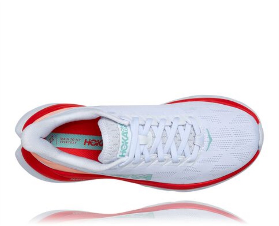 Hoka Mach 4 White Fiesta