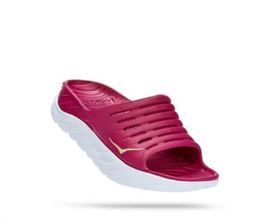 ORA Recovery Slide Hoka Festival Fuchsia Butterfly