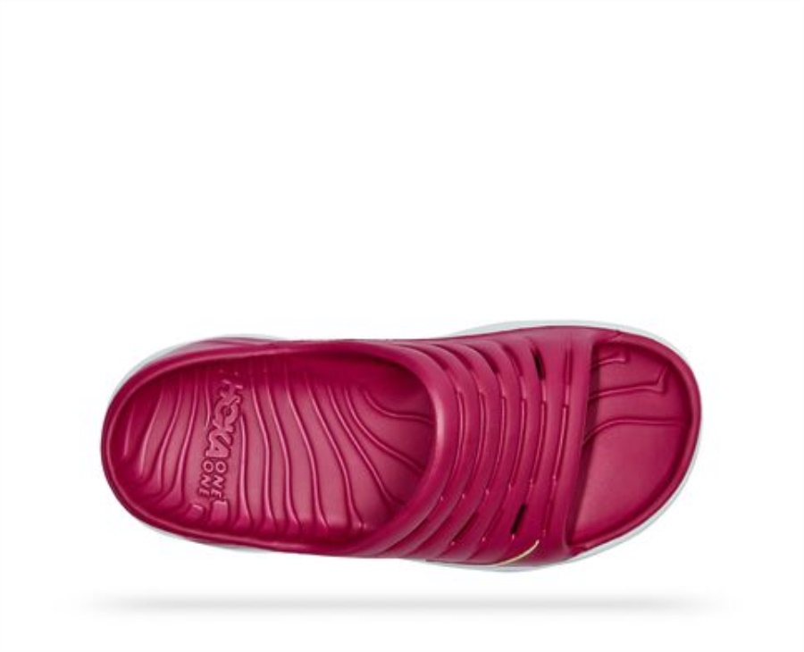 ORA Recovery Slide Hoka Festival Fuchsia Butterfly