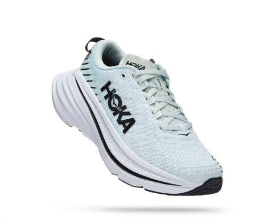 Hoka Bondi X Blue Glass Billowing Sail