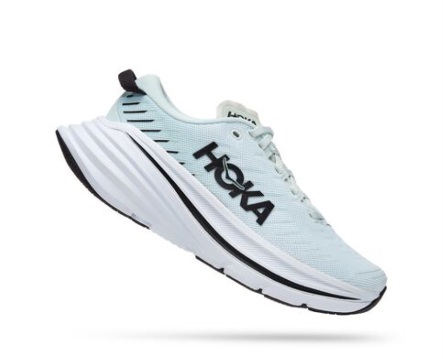 Hoka Bondi X Blue Glass Billowing Sail
