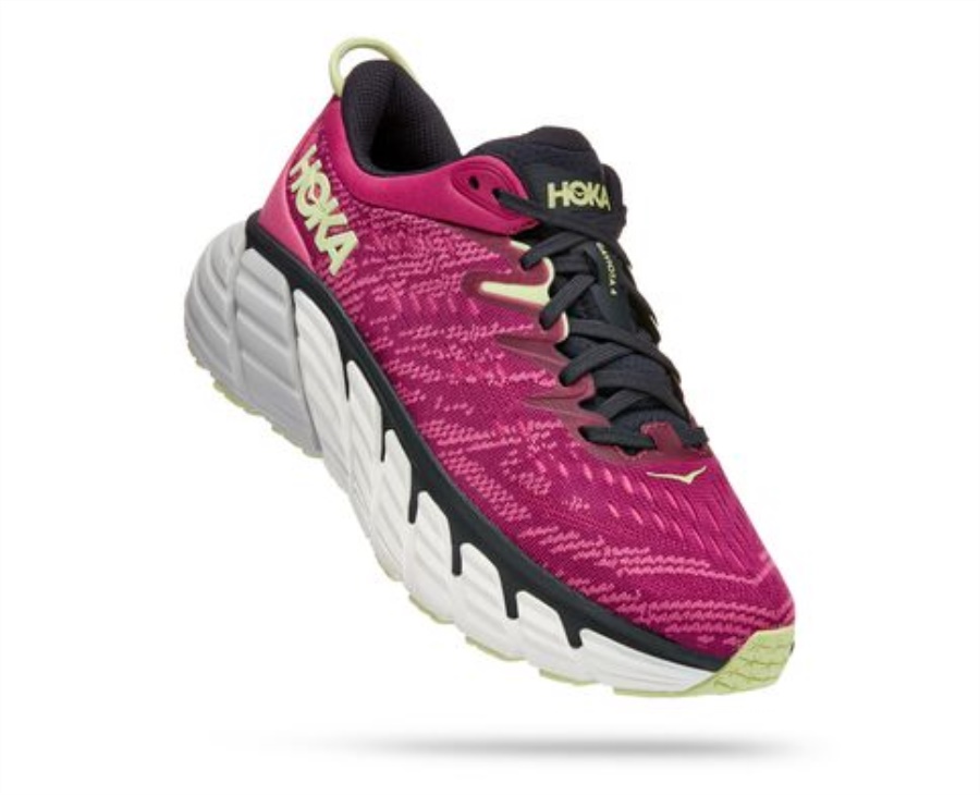 Hoka Gaviota 4 Festival Fuchsia Blue Graphite