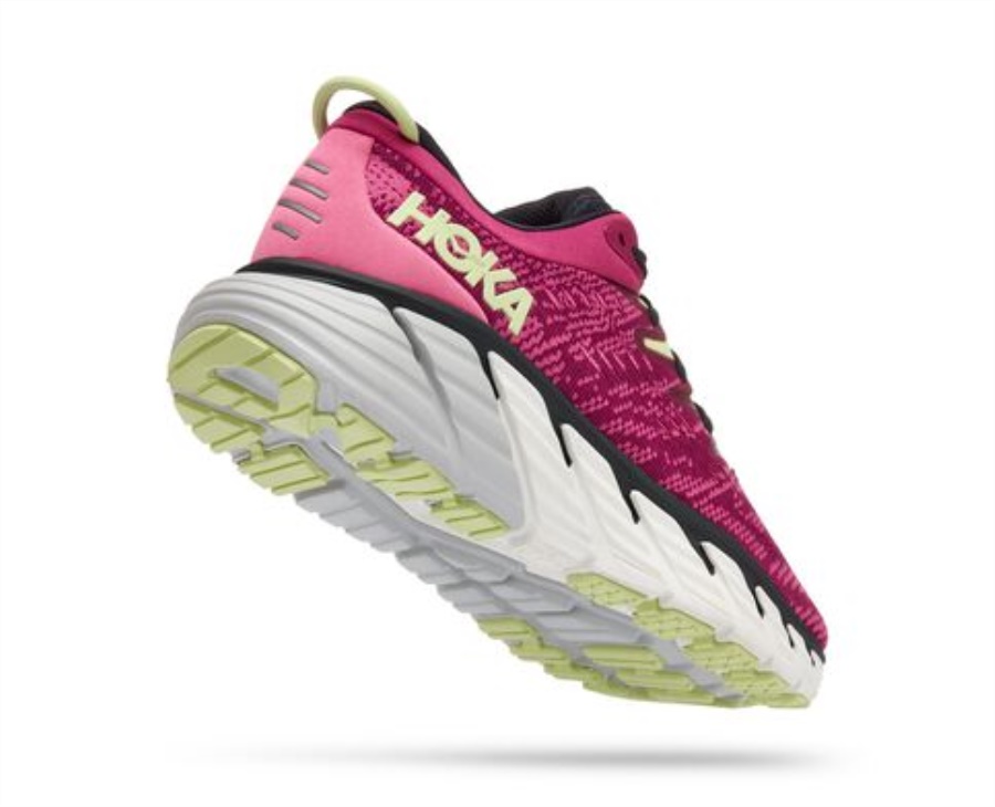 Hoka Gaviota 4 Festival Fuchsia Blue Graphite