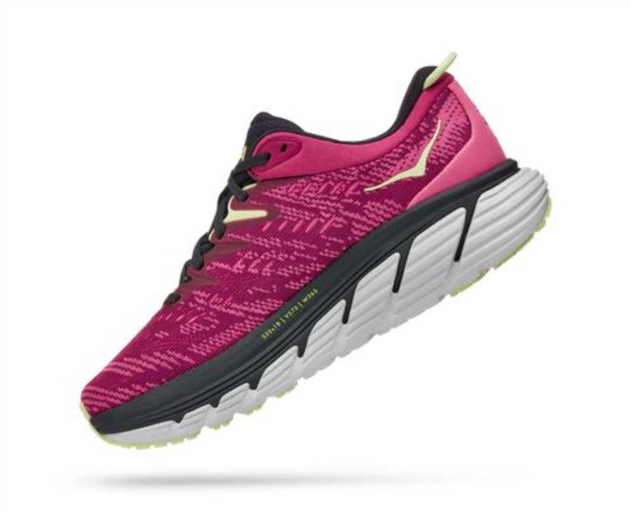 Hoka Gaviota 4 Festival Fuchsia Blue Graphite