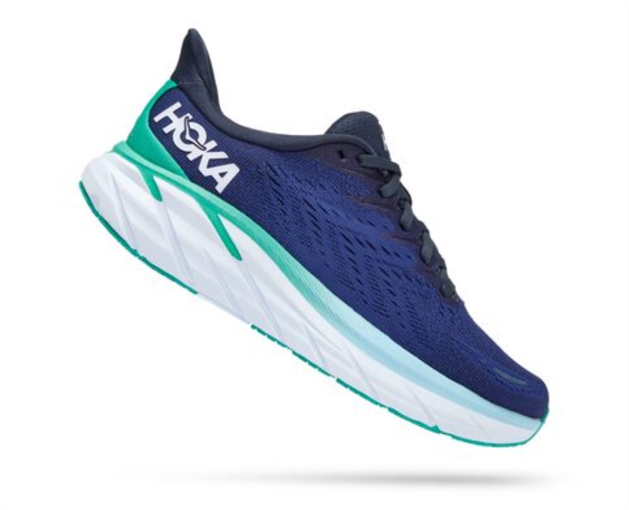 Hoka Clifton 8 Outer Space Bellwether Blue