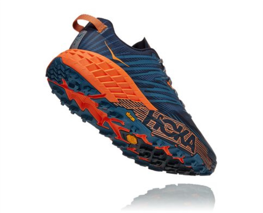 Speedgoat 4 Hoka Real Teal Persimmon Orange