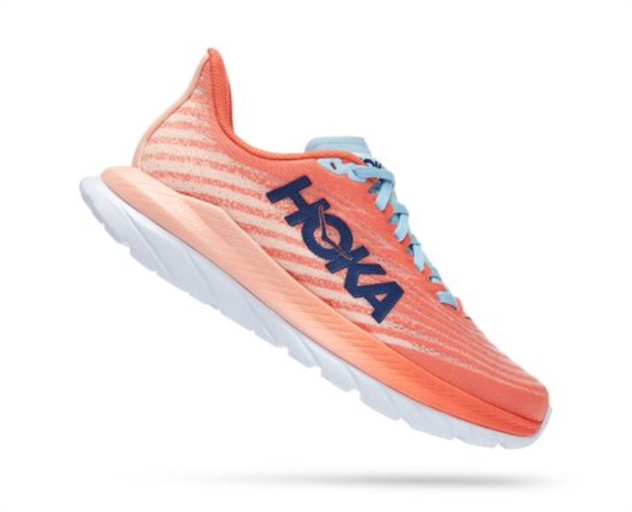 Hoka Mach 5 Camellia Peach Parfait