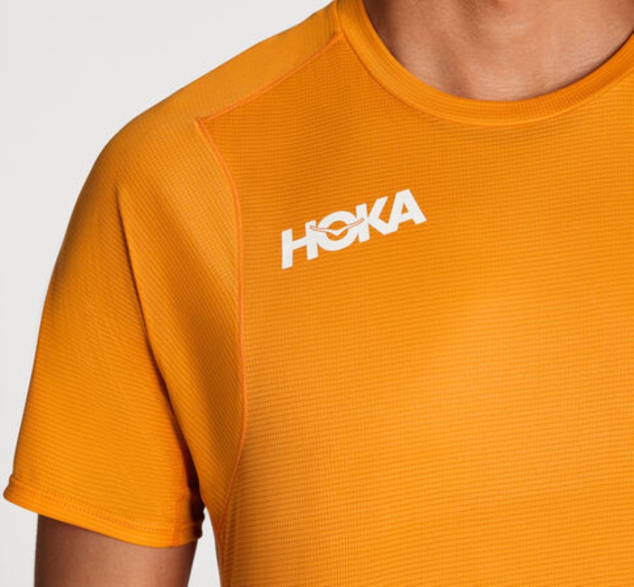 Hoka Glide Short Sleeve Persimmon Orange