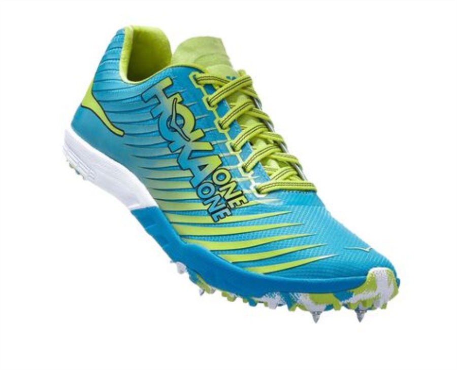 EVO XC Spike Hoka Cyan Citrus