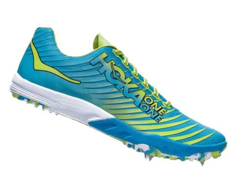 EVO XC Spike Hoka Cyan Citrus