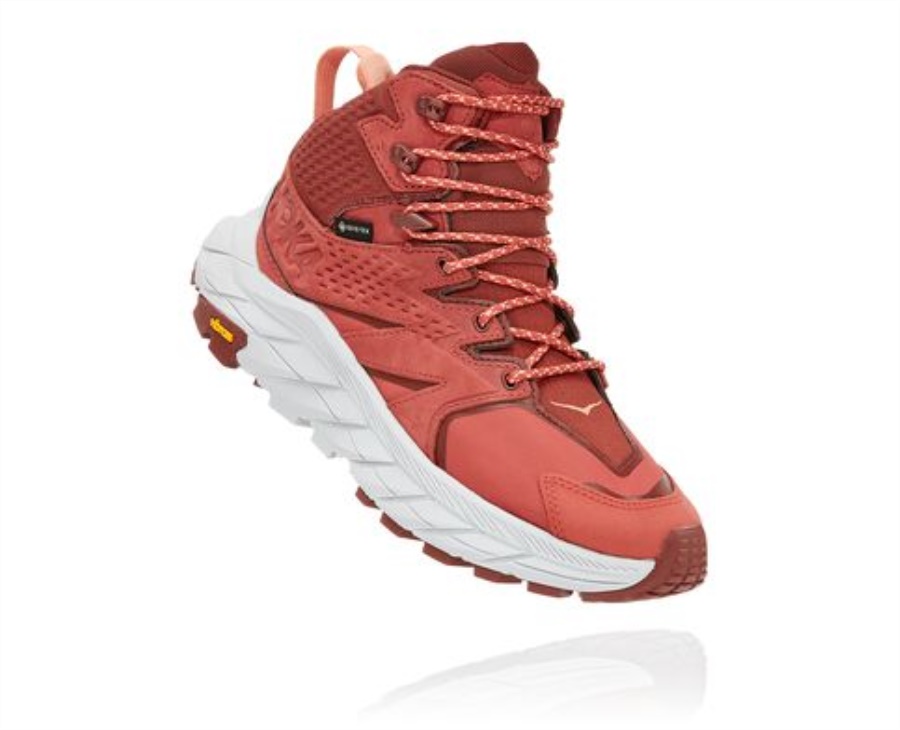 Hoka Anacapa Mid GTX Hot Sauce Cherry Mahogany