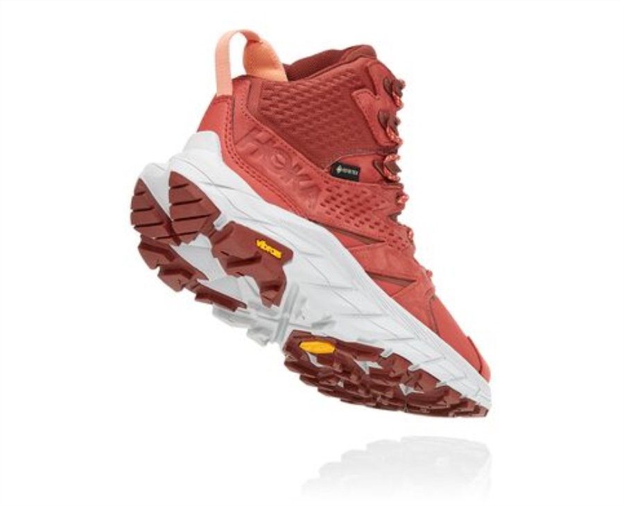 Hoka Anacapa Mid GTX Hot Sauce Cherry Mahogany