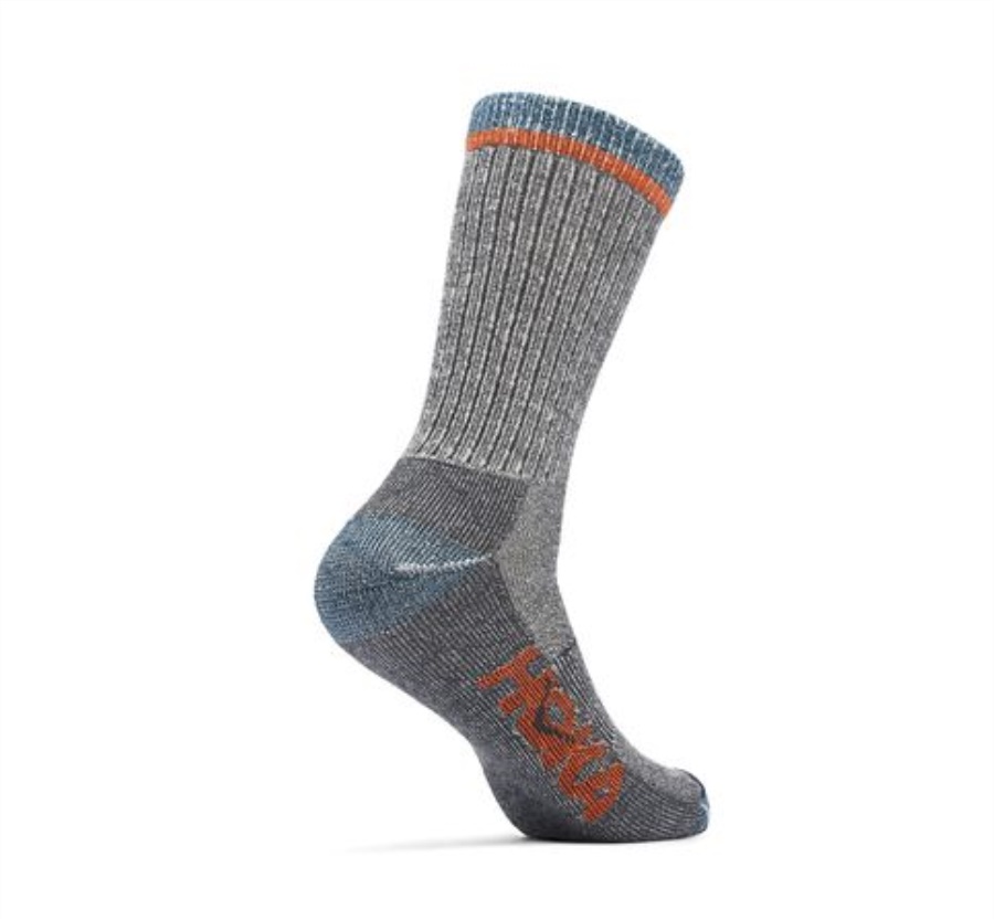 Hoka Merino Blend Crew Sock Castlerock