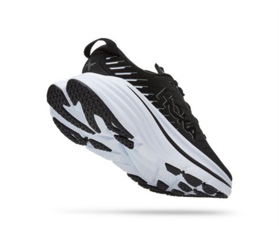 Bondi X Hoka Black White