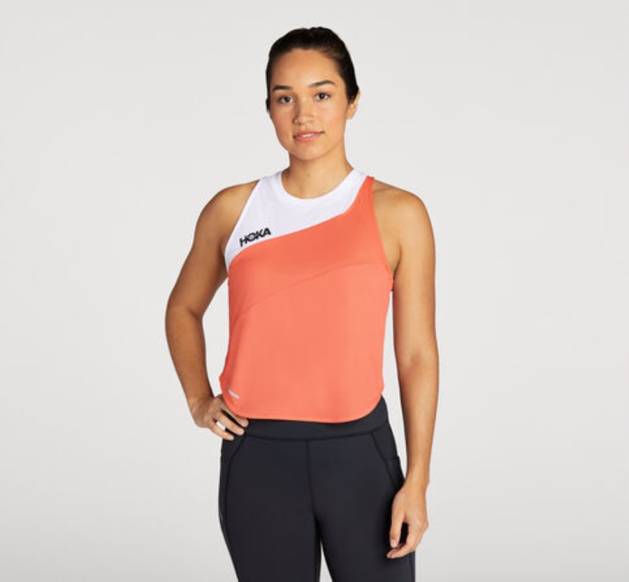Hoka Glide Tank Camellia