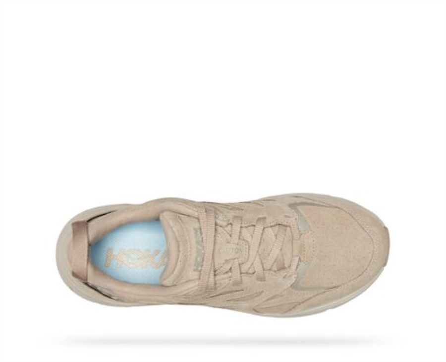 Hoka Clifton L Suede Simply Taupe Pumice Stone
