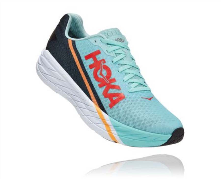 Hoka Rocket X Eggshell Blue Black