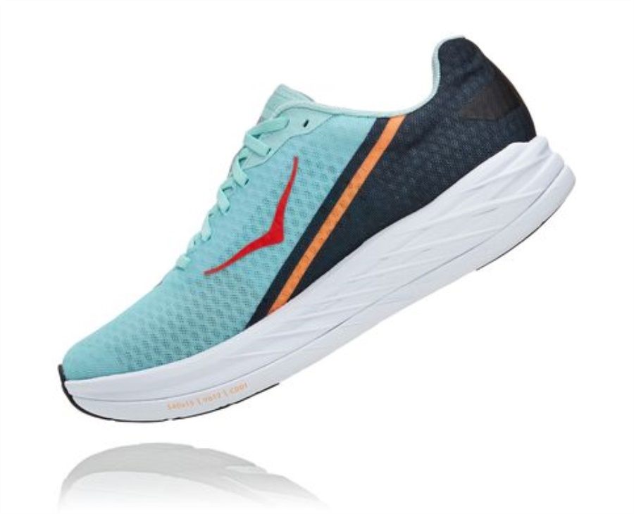 Hoka Rocket X Eggshell Blue Black
