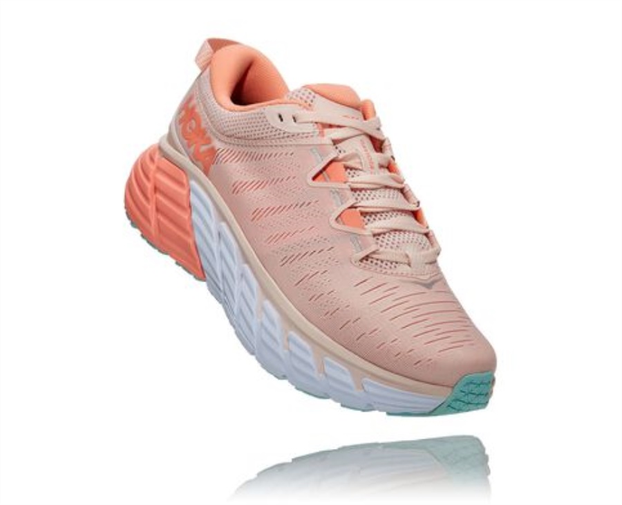 Hoka Gaviota 3 Silver Peony Cantaloupe