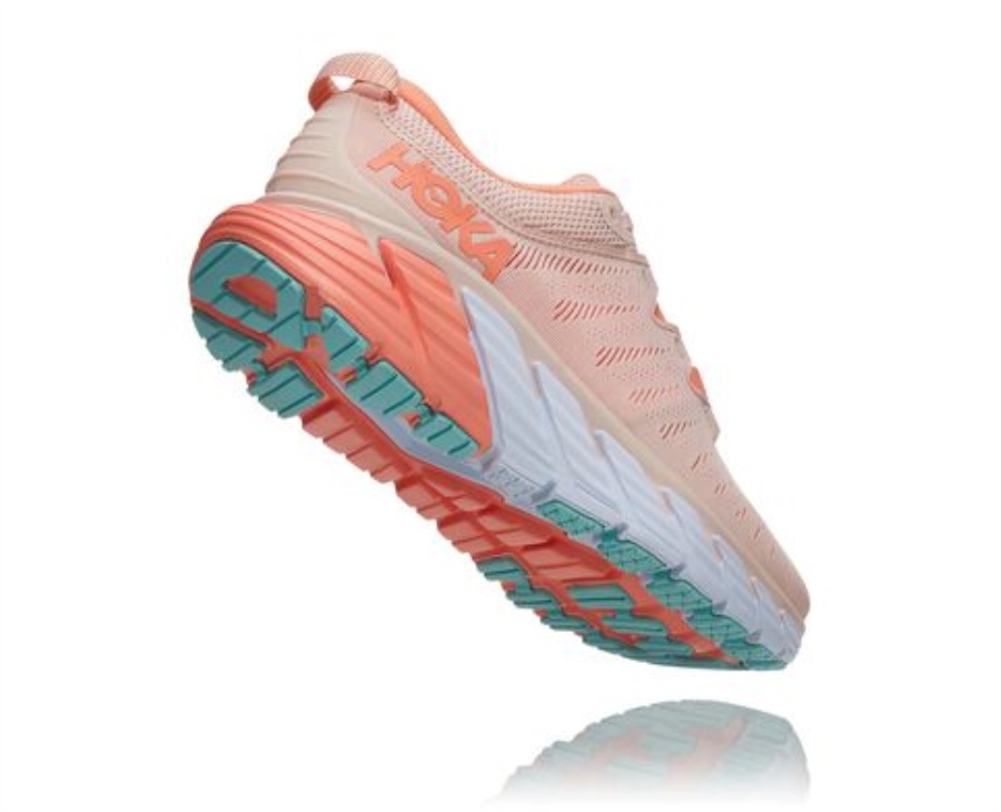 Hoka Gaviota 3 Silver Peony Cantaloupe