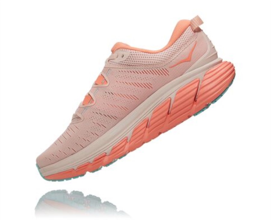 Hoka Gaviota 3 Silver Peony Cantaloupe
