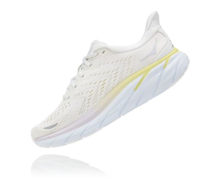 Hoka Clifton 8 Blanc De Blanc Bright White