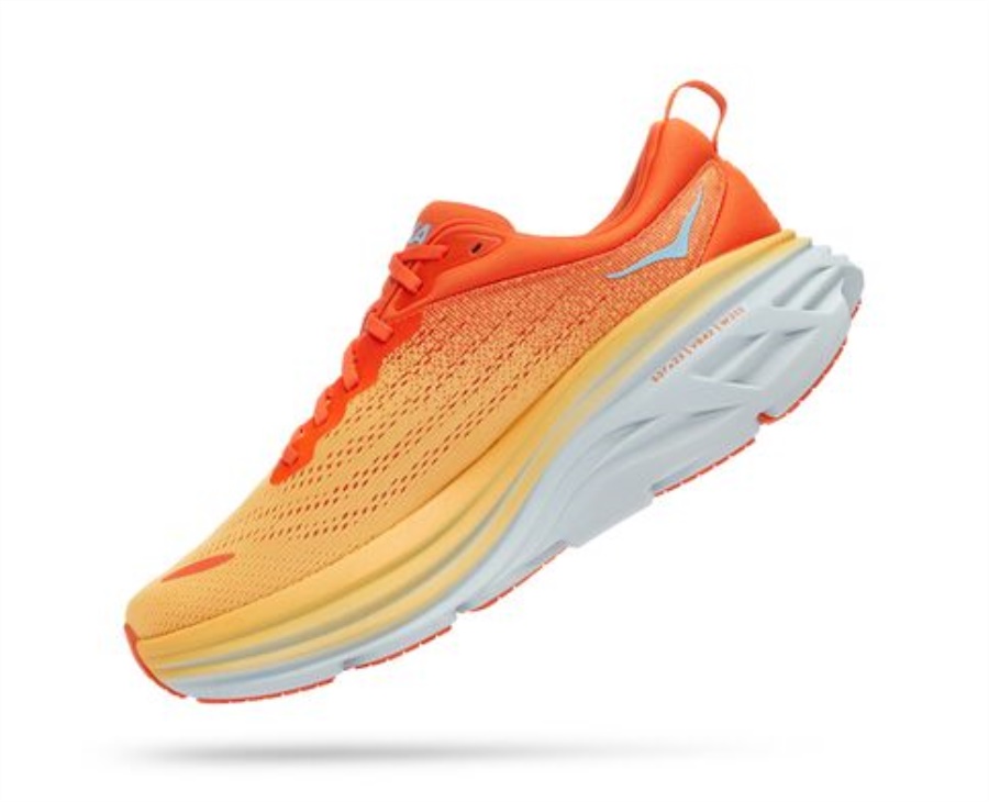 Hoka Bondi 8 Puffin'S Bill Amber Yellow