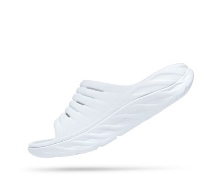 Hoka Ora Recovery Slide White