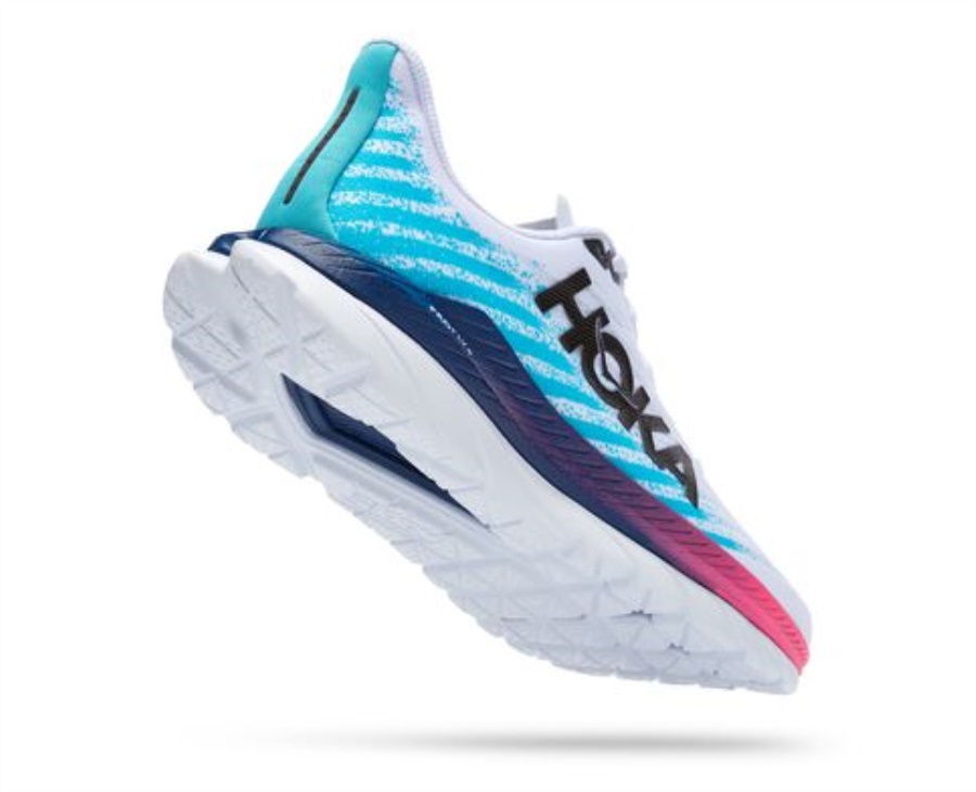 Mach 5 Hoka White Scuba Blue