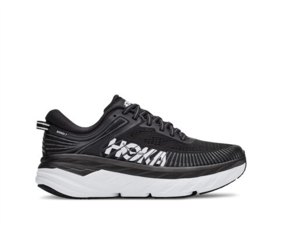 Hoka Bondi 7 Black White