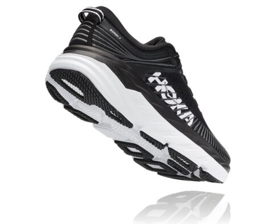 Hoka Bondi 7 Black White