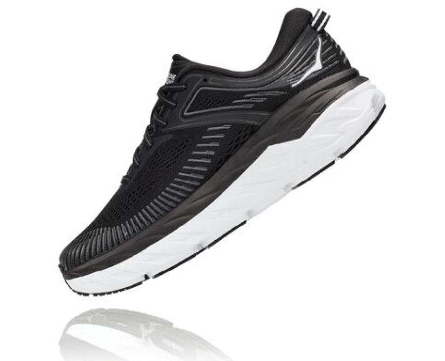 Hoka Bondi 7 Black White