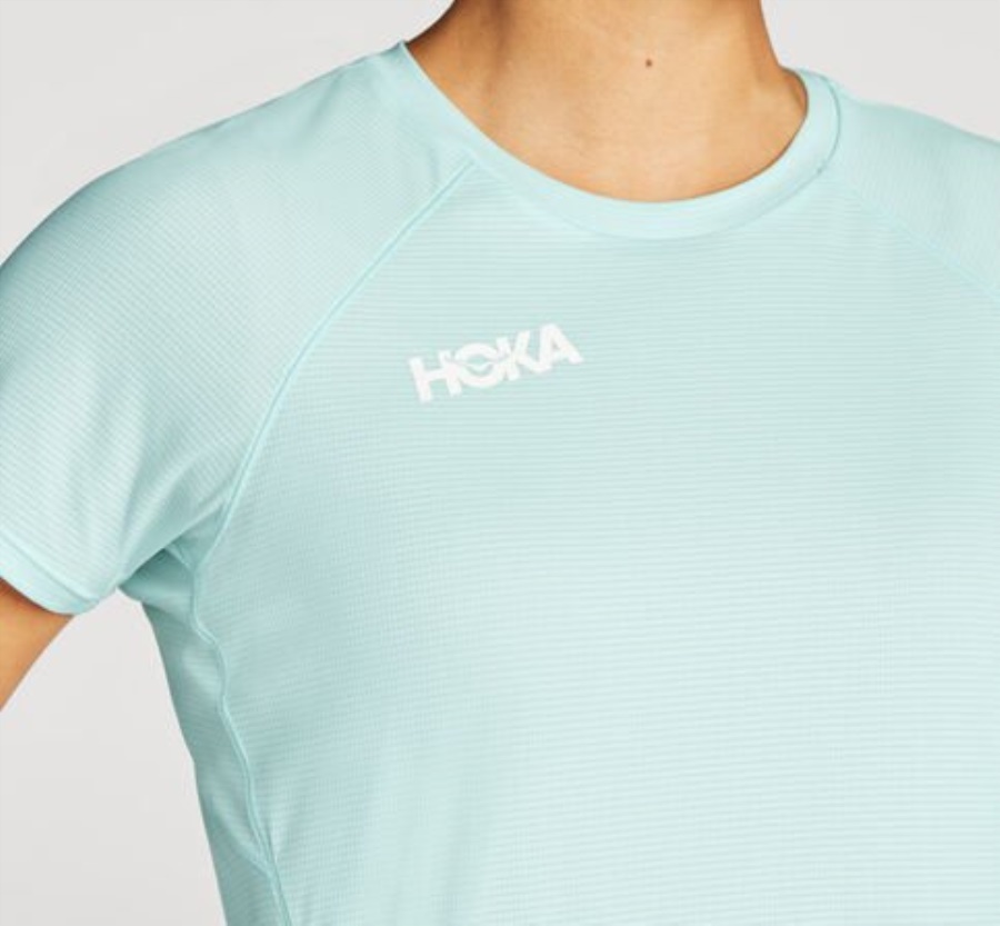 Glide Short Sleeve Hoka Blue Glass