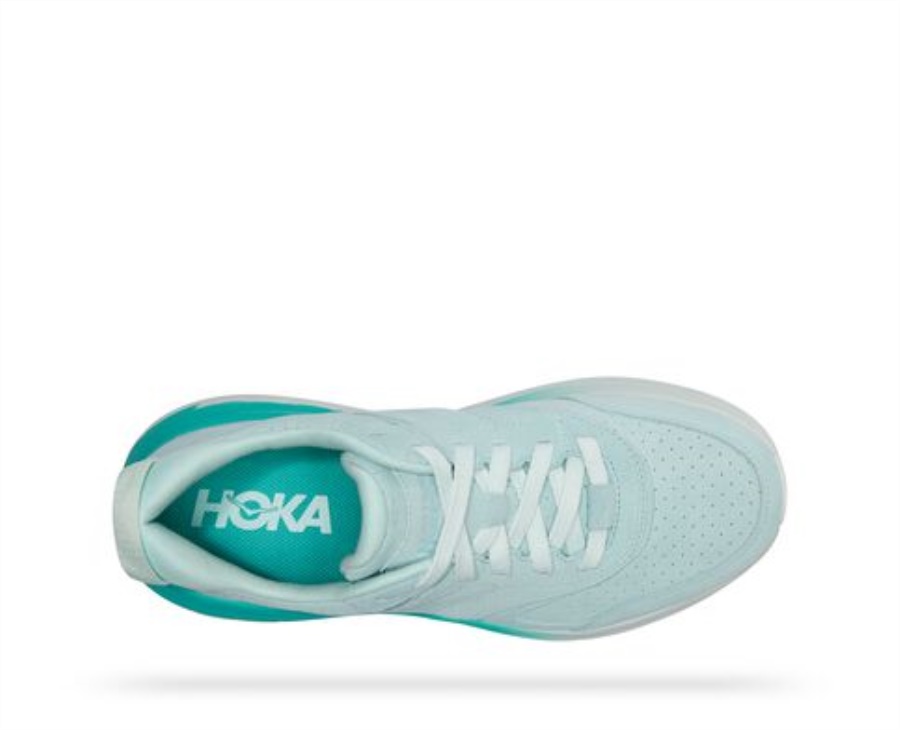 Hoka Bondi L Suede Blue Glass Atlantis